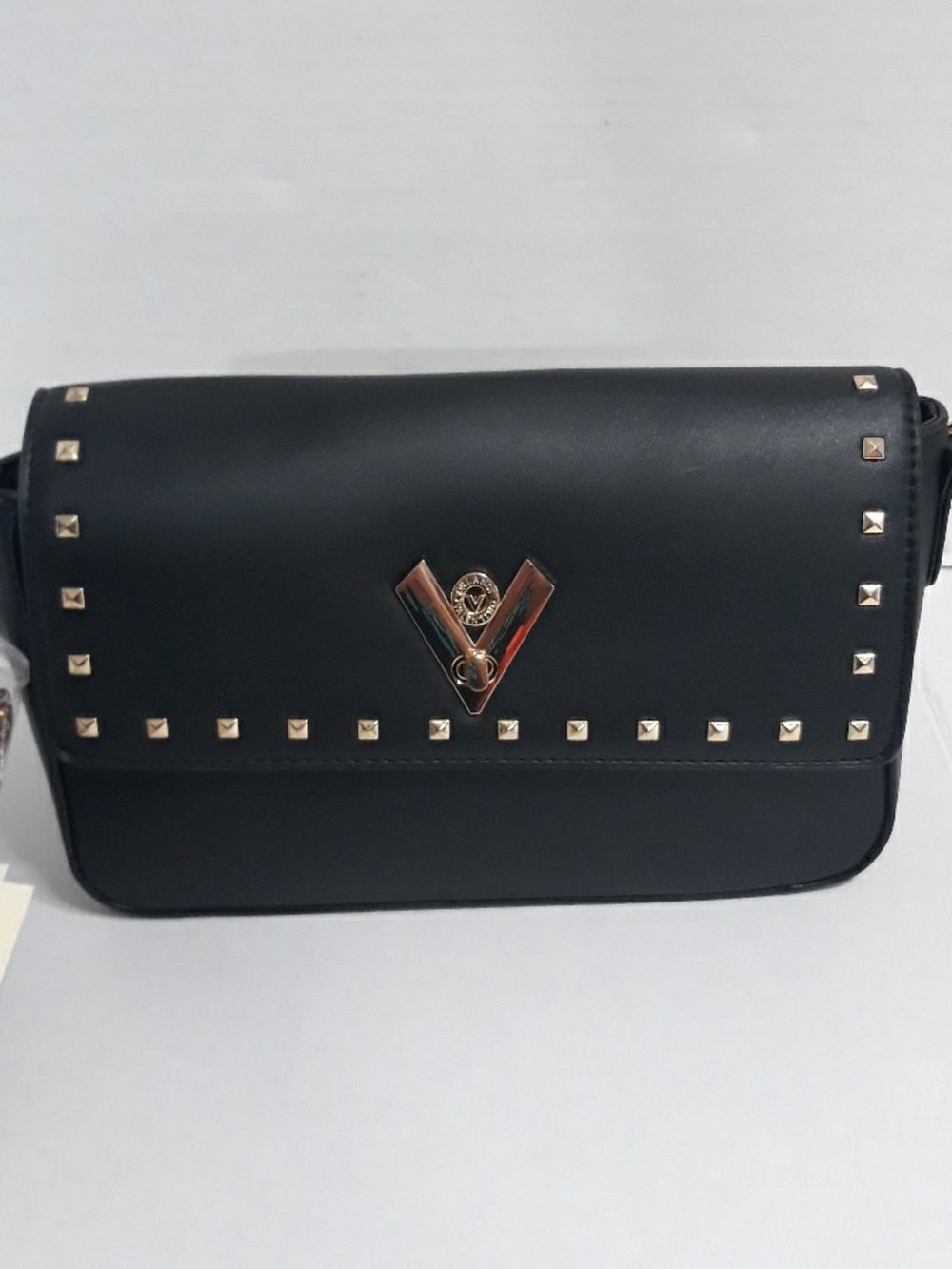 Valentino Orlandi Black Shoulder Bag & Wallet With Gold Stud Accents  *NWT* - Picture 3 of 10